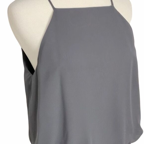 NWT Bill Levkoff Pewter Grey Style 1265 Bridesmaid Formal Maxi Gown Size 10 M19 - Picture 5 of 8